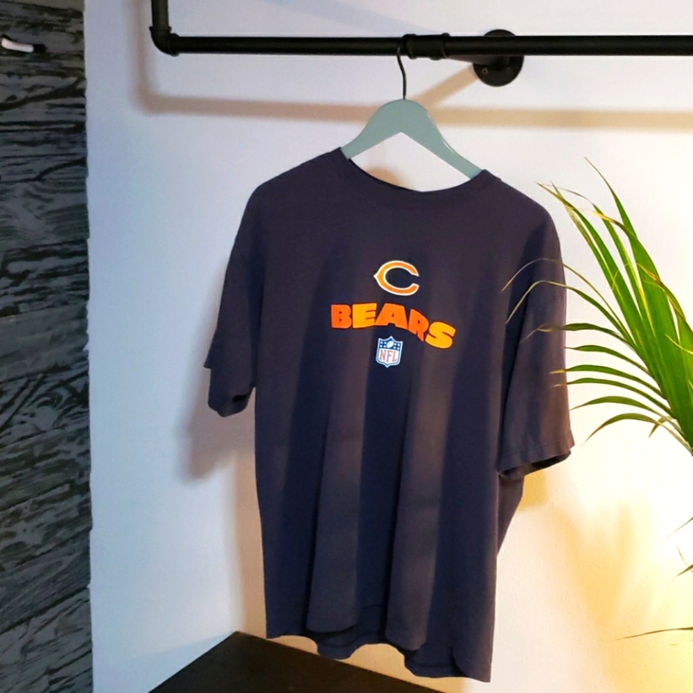Chicago Bears Shirt Large Reebok Blue Orange